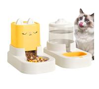 Pet Feeder - Detachable Non-Electrical Dispenser,Dog Automatic Feeder Cat Dry Food Water - for Small Medium Puppy Kitten Feeding Drinking Indoor Outdoor Home Office Dorm