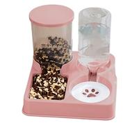 Pet Feeder Dispenser - Portable Feeding Station, Spill-Proof Food Container | 2 In 1 Automatic Water And Food Feeder, Daily Feeding System For Kittens Puppies Indoor Pets Home Kitchen Use