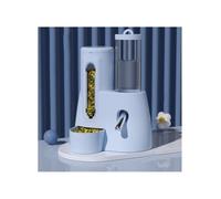 Pet Feeder Hamster Automatic Feeder, Water Dispenser, Kettle, Food Bowl, Pet Specific Daily Necessities Automatic(Blue)
