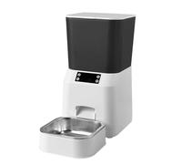 Pet feeder Pet Smart Automatic Feeder 4.5L Dry Food Dispenser Feeding Machine With Recording Dual Power Supply Compatible with Cats and Small Dogs pet supplies(WiFi type)