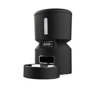 Pet Feeder Smart Automatic Feeder Timed Quantitative Feeding Pet Feeding Machine 4L Pet Food Storage Bucket Suitable Compatible with Cats and Dogs Pets Supplies(Black,Keyboard)