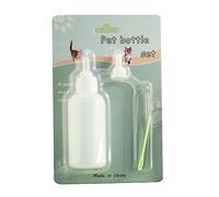 Pet Feeding Bottles 4 Pieces Set Newborn Small Animal Milk Bottle For Kitten Puppy Nursing Nipple Cleaning Brush 2oz