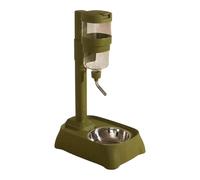 Pet Feeding Bowl With Automatic Water Supply For Busy Pet Owners Height Adjustable Large Capacity