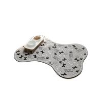 Pet Feeding Mat 1pc Bone-Shaped Quick-Dry Pet Feeding Mat With Non-Slip Rubber Backing - Stain-Resistant Mud Dog Cat Bowl Placemat(Color 6,50x80cm)