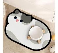 Pet Feeding Mat Absorbent Cat Bowl Mat Soft Diatomite Floor Protector (COLOR 4,40 * 60cm)