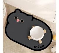 Pet Feeding Mat Absorbent Cat Bowl Mat Soft Diatomite Floor Protector (COLOR 6,80 * 120cm)