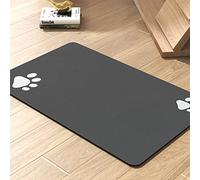 Pet Feeding Mat-Absorbent Dog Mat for Food and Water Bowl-No Stains Quick Dry Dog Water Dispenser Mat-Dog Accessories Pet Supplies-Dog Water Bowl for Messy Drinkers