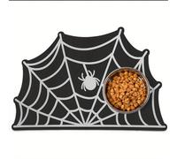Pet Feeding Mat Absorbent Non-Slip Quick Dry Pet Carpet Cat Dog Feeding Mat Pet Water Food Bowl Pad Dog Water Dispenser Mat Cats Dogs Mat For Water Bowl Pet Bowl Placement Tray (60x90cm,Spiders)