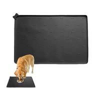 Pet Feeding Mat, Cat Placemat, 23.6 X 15.7 Inch Silicone Non-Slip Foldable Fast Drying Anti-Spill Pet Feeding Pad for Dogs Cats Indoor Floor Kitchen