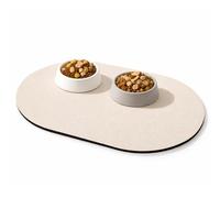 Pet Feeding Mat, Dog Bowl Mat with Non-Slip Base, Spill Containment Solution for Messy Eaters, Durable Dog Mat for Bowls Weighing Approximately 210g