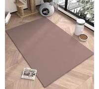 Pet Feeding Mat, Dog Cat Food Mat For Floors, 100x140 120x140 140x200 160x200cm Reusable Pet Pads Pee Pad, Waterproof, For Indoor Non-Slip Durable Dog Bowl Mat, Floor Protection Mat(Brown-pink,120x160