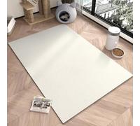 Pet Feeding Mat, Dog Cat Food Mat For Floors, 100x140 120x140 140x200 160x200cm Reusable Pet Pads Pee Pad, Waterproof, For Indoor Non-Slip Durable Dog Bowl Mat, Floor Protection Mat(White,80x100cm)