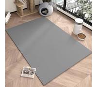 Pet Feeding Mat, Dog Cat Food Mat For Floors, 100x140 120x140 140x200 160x200cm Reusable Pet Pads Pee Pad, Waterproof, For Indoor Non-Slip Durable Dog Bowl Mat, Floor Protection Mat(Greys,100x140cm)
