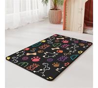 Pet Feeding Mat Dog Food Mats For Floors Easy Clean Washable Feeding Bowl Mat Super Absorbent Quick Dry Pet Cat Food Mat Non-Slip Dog Bowl Mats For Food and Water Pet Carpet (40x60 cm,Color 1)