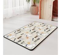 Pet Feeding Mat Dog Food Mats For Floors Easy Clean Washable Feeding Bowl Mat Super Absorbent Quick Dry Pet Cat Food Mat Non-Slip Dog Bowl Mats For Food and Water Pet Carpet (30x40 cm,Color 2)
