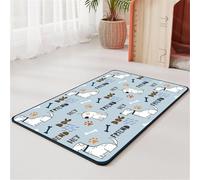 Pet Feeding Mat Dog Food Mats For Floors Easy Clean Washable Feeding Bowl Mat Super Absorbent Quick Dry Pet Cat Food Mat Non-Slip Dog Bowl Mats For Food and Water Pet Carpet (30x40 cm,Color 3)