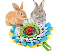 Pet Feeding Mat - Flower Style Puzzle Feeding Blanket Carpet Unit for Cognitive Activities, Lightweight, Foldable, Travel-friendly Construction, Stress Relief, Slow Eating Training