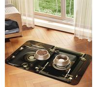 Pet Feeding Mat for Dog Bowls and Water Bowl Non Slip Pet Placemat Absorbent Cat Feeder Pad Old Camera Pet Food Mat for Floors No Stains Dog Cat Water Bowl Mat 40x60cm