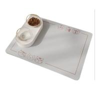 Pet Feeding Mat for Dogs & Cats, Dog Bowl Mat Non-Slip, Anti-Leakage Absorbent Pet Food Mat, Prevent Spills Easy to Clean Pet Placemat for Home, Kennels & Veterinary Use (Style 6,50x70 cm)