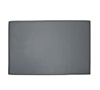 Pet Feeding Mat with Raised Edges, Dog Feeding Bowl Mat, Slip Proof Silicone Placemat for Water Food Bowl, Large Non - Slip Pet Food Mat Dishwasher Safe Easy to Clean (Gray)