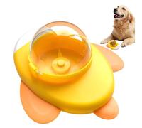 Pet Feeding Puzzle Toy, Rotating Aircraft-Shaped Slow Feeder, Interactive Food Dispenser, Educational Treat Trainer, Ideal for Desk Play, Daily Travel Pet Entertainment, 16x13.5x10cm