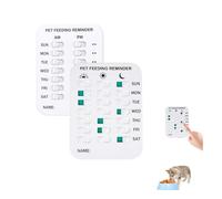Pet Feeding Reminder, Cat And Dog Feeding Reminder Board, Indication Chart With Magnetic Reminder Sticker, Feed Your Puppy Dogs Cats for Prevent Overfeeding & Obesity B)
