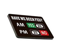 Pet Feeding Reminder - Indicative Table for Puppies - Magnetic Sign for Feeding Pets, to Prevent Overfeeding in Family Kitchen Apartment Living Room