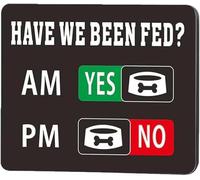 Pet Feeding Reminder Magnet, Have We Been Fed Dog & Cat Feeding Tracker with AM/PM Sliders - Magnetic & Adhesive Fed Sign for Fridge, Prevents Overfeeding, Ideal for Multi-Pet Homes & Sitters (A1)