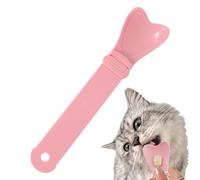 Pet Feeding Spoon, Cat Strip Happy Spoon, Heart Shaped Snack Scoop for Cats, Cat Spoon, Feeder for Cats, Wide Mouth Cat Food Dispenser, Portable Spoon for Cat Treats