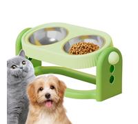 Pet Feeding Stand - Elevated Dog Bowls for Comfort | PP Material with Three Speed Adjustment, Leakproof Tilted Anti Vomiting Feeder, Universal for Cats Dogs, Indoor Home Apartment Living