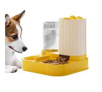 Pet Feeding Station - 25x25x22cm Twin Bowl, PP Cat Feeder, Water Dispenser with Integrated Reservoir | Automatic Food Convenient Setup for Indoor Apartment Bedroom Balcony and Outdoor Puppy Kitten