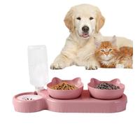 Pet Feeding Station - Pet Bowls | Dog And Cat Bowl, Anti-tipping Automatic Water Dispenser Combination, Food Basin That Prevent Black Chin, Pets Dish Supplies, Safe, Harmless, Won't Easily Deform