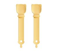 Pet Feeding Tool Bonding Cat Spoon 2pcs Strip Feeder Squeeze Fun Food Multifunctional Lickable Wet Treat Dispenser Ergonomic for Liquid Orange 2pcs