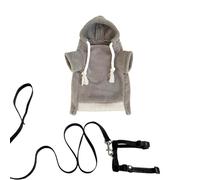 Pet Ferret Hoodie - Adjustable, Ergonomic and Comfortable Costume, Secure Collar and Ferret Clothing - Intended for Outdoor Walking Hamsters, Chinchillas, Rabbits, Puppies, Kittens and the