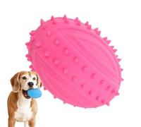 Pet Fetch Ball Chew Toy - Dog Teething Play Ball for Puppy Use | Rubber Biting with Bounce Action Core, Interactive Training and Exercise Tool 3.54x2.36x3.54 in