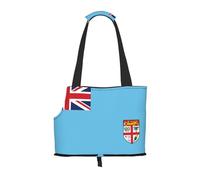 Pet-Fiji Flag print portable bag, lightweight and breathable, suitable for taking small pets out.