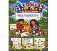 Pet First Aid for Kids: Coloring Book, Word Search & Crossword Puzzles
