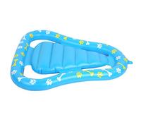 Pet Floating Row, Inflatable Dog Pool Float Raft, 0.35mm Thick PVC Dual Air Chamber Pet Raft with Leg Space for Swimming, Compact Foldable Water Fun Tool for Dogs up to