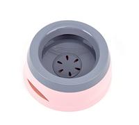 Pet Floating Water Bowl, Anti-Overflow Slow Drinking Dog Bowl, Portable Travel Dog Water Bowl, Anti-Choking Non Spill Pet Water Bowl for Dog Cat Puppy Kitten (Pink)