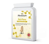 Pet-Flora Probiotics For Dogs and Cats, 120 Chicken Tablets, 2 Billion cfu, Diarrhoea Bad Breath Itchy Skin and Yeast Infection Treatment, Added Digestive Enzymes and Inulin Prebiotic, UK Manufactured