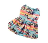 Pet Floral Dress Dog Skirt Pet Princess Elegant T-shirt Beach Influencers Same Props Dog Outfit