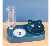 Pet Food Bowl and Water Bottle Set Double Cat Dog Food Bowl Automatic Gravity