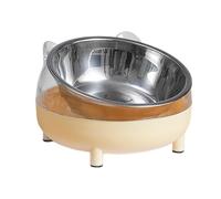 Pet Food Bowls - Dog Feeding Bowls, Tilted Pet Feeder | Stainless Steel Anti Vomiting Tilt Raised Cat Bowls, Healthy Dog Cat Food Dish Anti Vomiting StressFree Water Bowl for Indoor Animals Pets