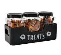 Pet Food Canister - Animal Snack Holder, Dog Storage | Secure Lid Container with Fresh for Rice Flour Sweets, Multi-Purpose Cats Dogs Kitchen Pantry