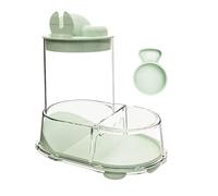 Pet Food Container - 15.2cm Stable Box Spill Proof Dish Automatic Feeder | Small Animal Waterer Kit Guinea Pig Bird Spoon Décora