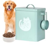 Pet Food Container | 6L Animal Food Storage Containers | Anti-Moisture with Spoon Treat Dispenser for Puppy Cat Bunny Kitchen Pantry Garage Barn Stable Farm Home Rice