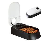 Pet Food Dispenser - Cat Strip Feeder, Slow Feeder Portion Control | Portable Sliding Cat Snack Spoon Container, Distr