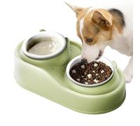 Pet Food Feeding Dishes | Raised Pet Puppy Water And Food Feeder Dishes Set | Pets Double Dish Food/Water Bowl for Small Medium Large Size Dogs Cats Puppy Pets