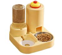 Pet Food Feeding Set | Detachable Wet And Dry Pet Dish With Bell | Pet Water And Food Bowl | Pet Feeding Station With Water Bottle | Portable Pet Feeder For Cats And Dogs Use At Home Or Vet Clinics