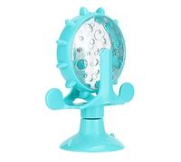 Pet Food Leakage Rotation Interactive Toy for Cats Puzzle Training, 3 Colors Windmill Cat Toy for Increase Cat's Happiness, ABS Material (Blue)